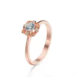 Pierścionek z różowego złota z diamentami AJPZ_137